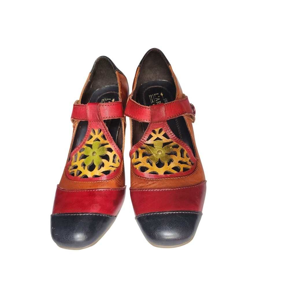L'ARTISTE Spring Step Jardin Mary Jane Pumps EU 38 / US 7.5–8 Leather Shoes $149 - Picture 4 of 11